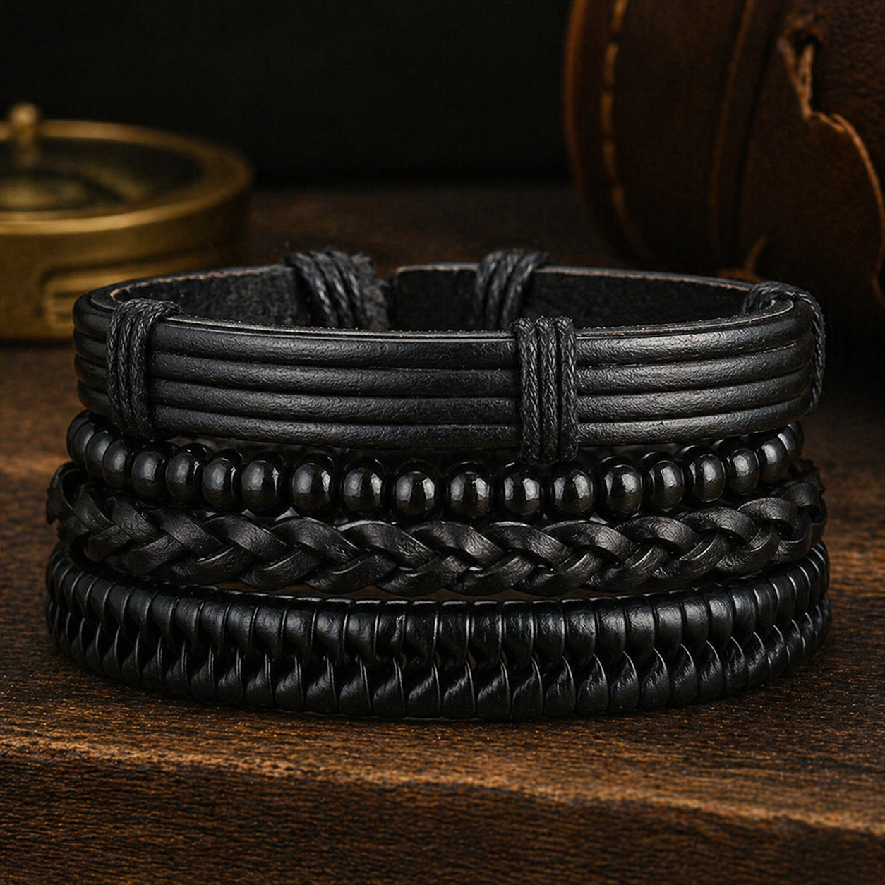 Vintage Bracelet - Black Pearl