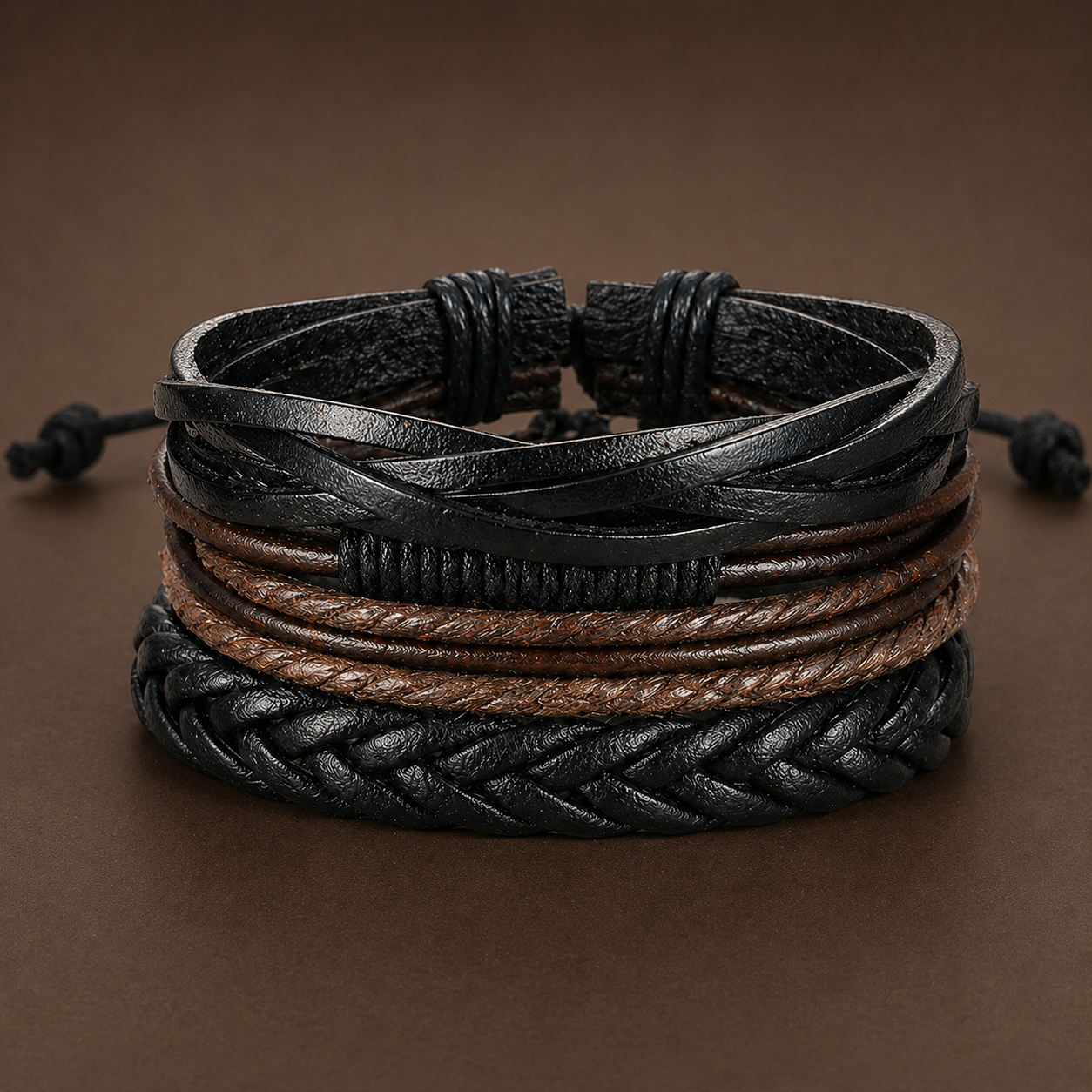 Vintage Bracelet - Black Braided