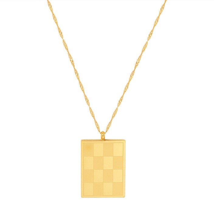 Simplistic Necklace: Check