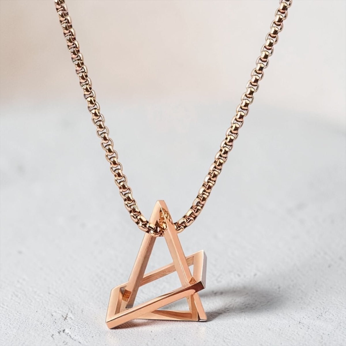 Geometric Necklace - Rose Gold