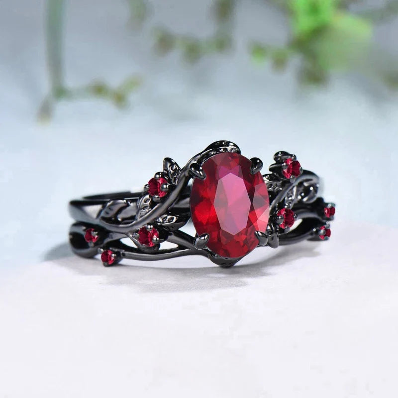 Twilight Ivy Ring - Flame