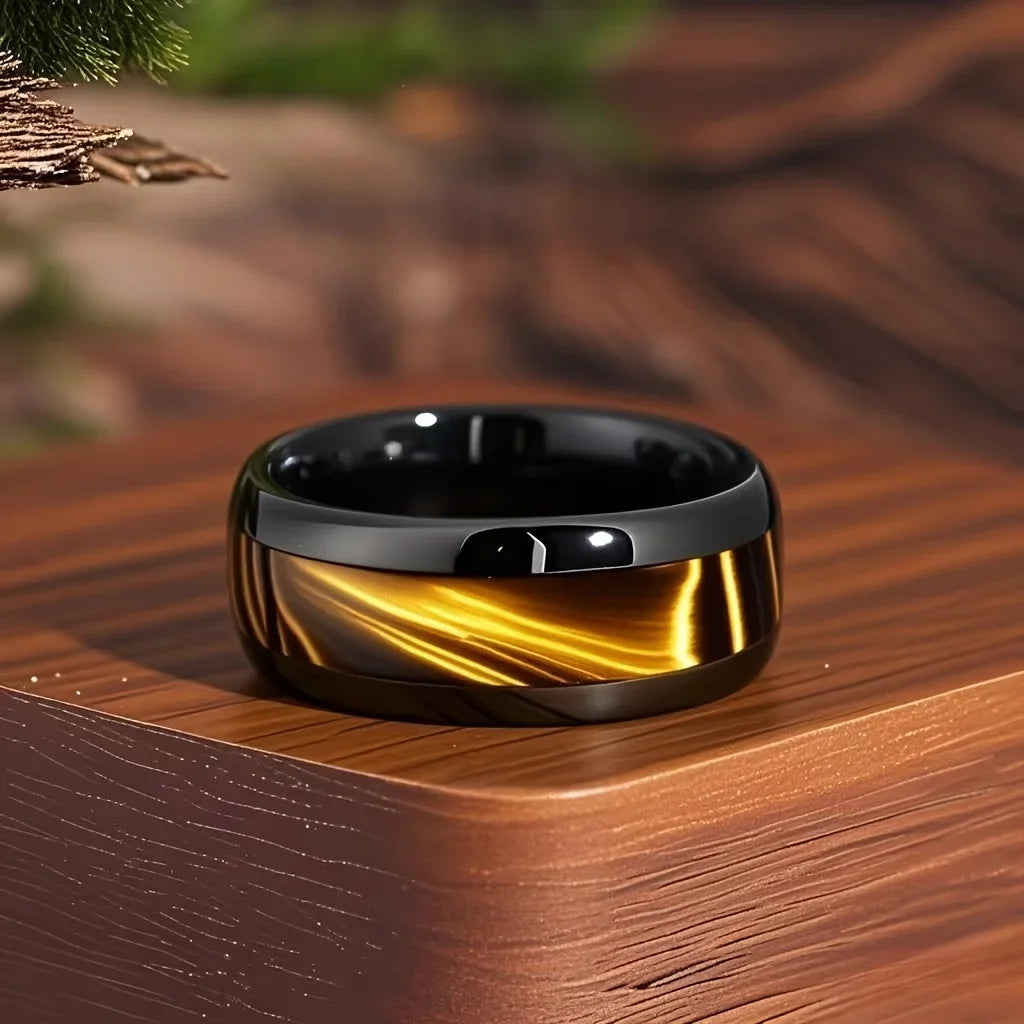 Nebula Ring - Black & Gold