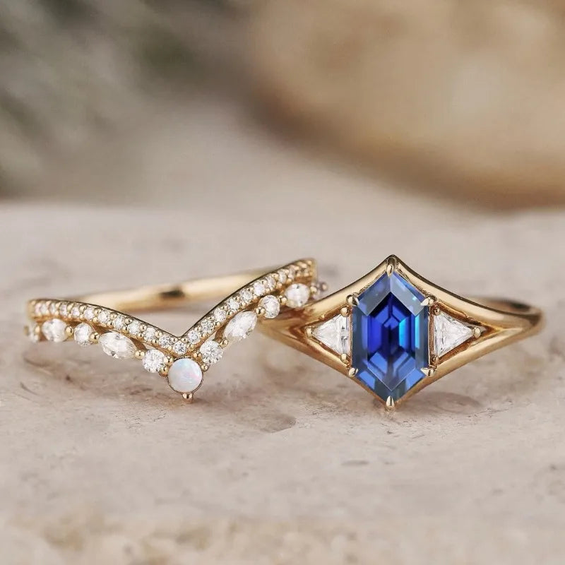 Stardust Ring - Blue Star