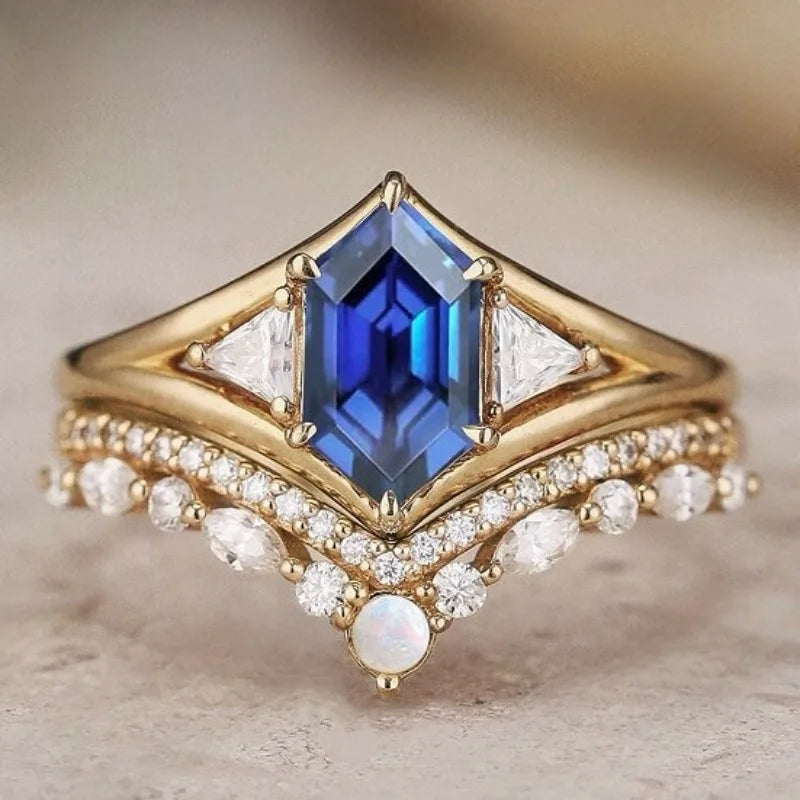 Stardust Ring - Blue Star