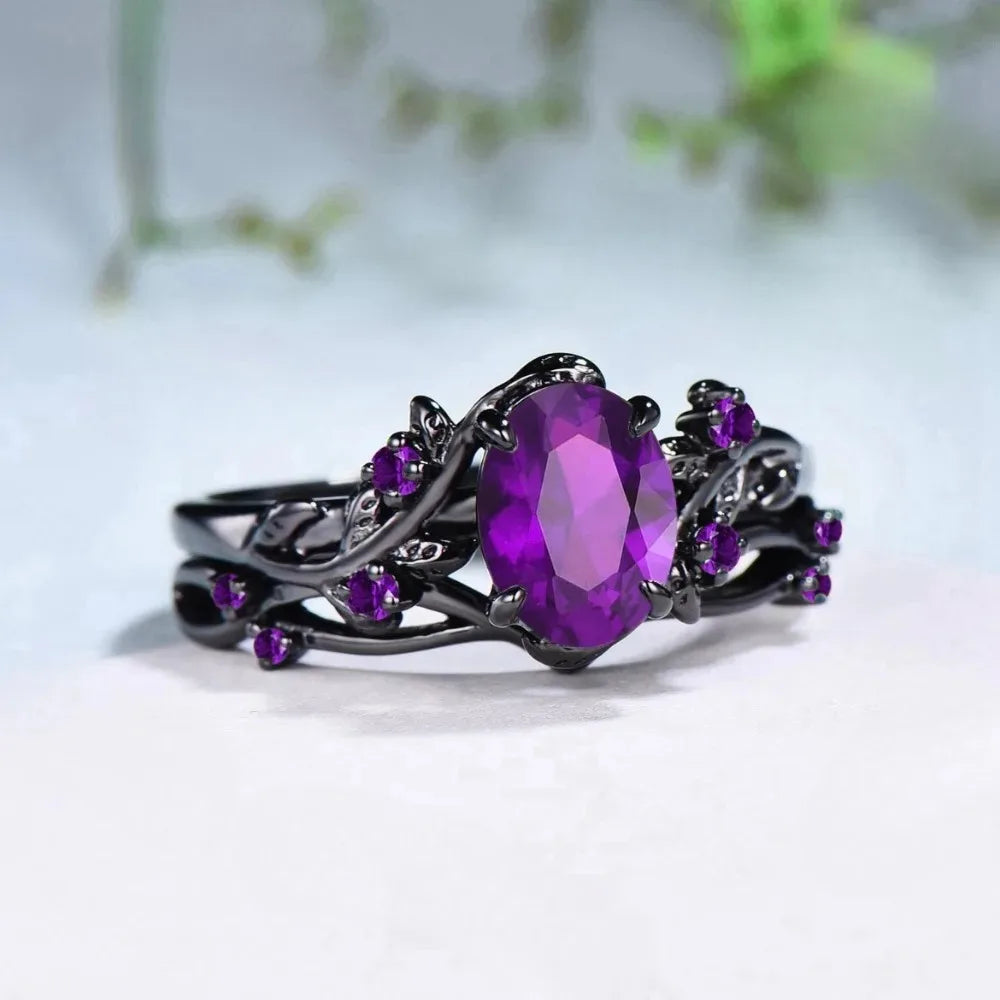 Twilight Ivy Ring - Purple