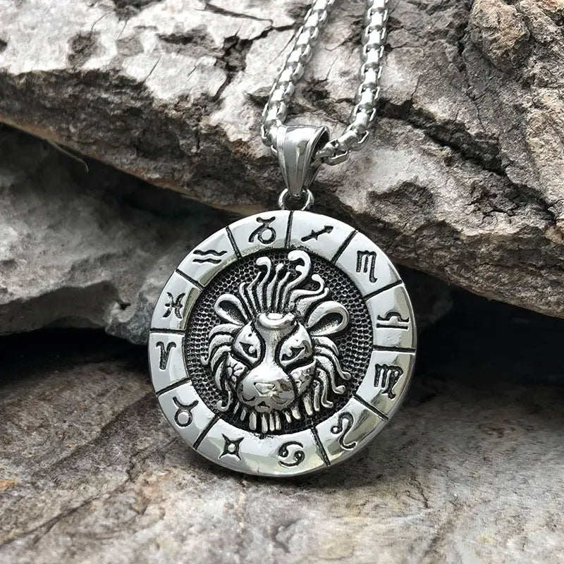 Zodiac Metal Amulet Necklace