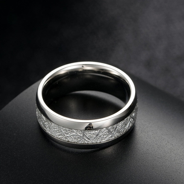 Meteorite Ring - Silver