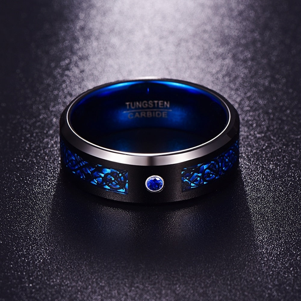 Special Edition Crystal Dragon Ring - Blue