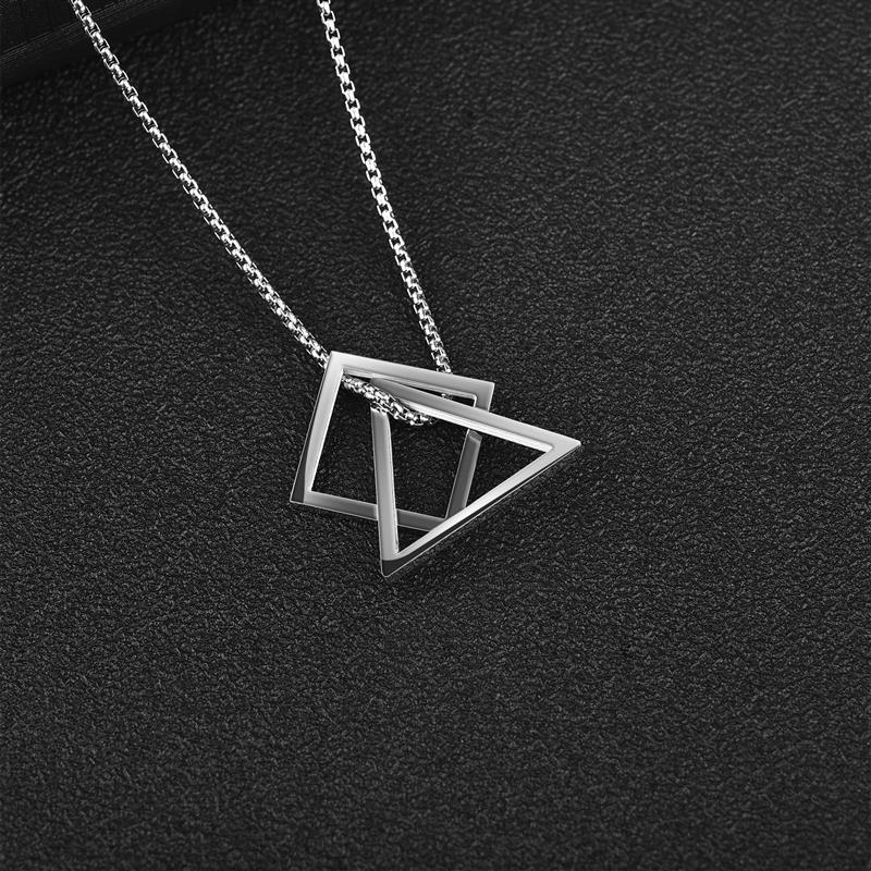 Geometric Necklace - Silver