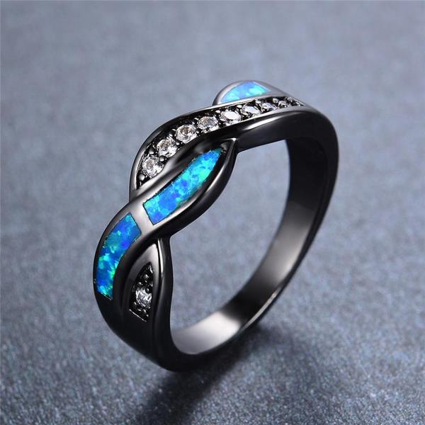 Ocean Fire Opal Ring