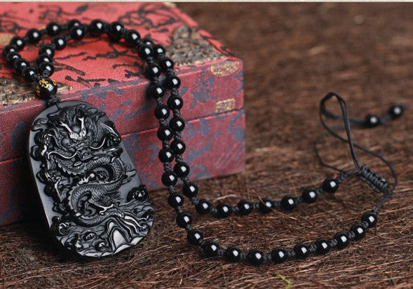 Obsidian Dragon Amulet
