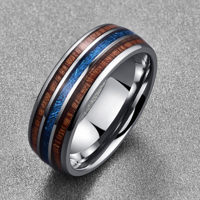 Abalone Koa Ring