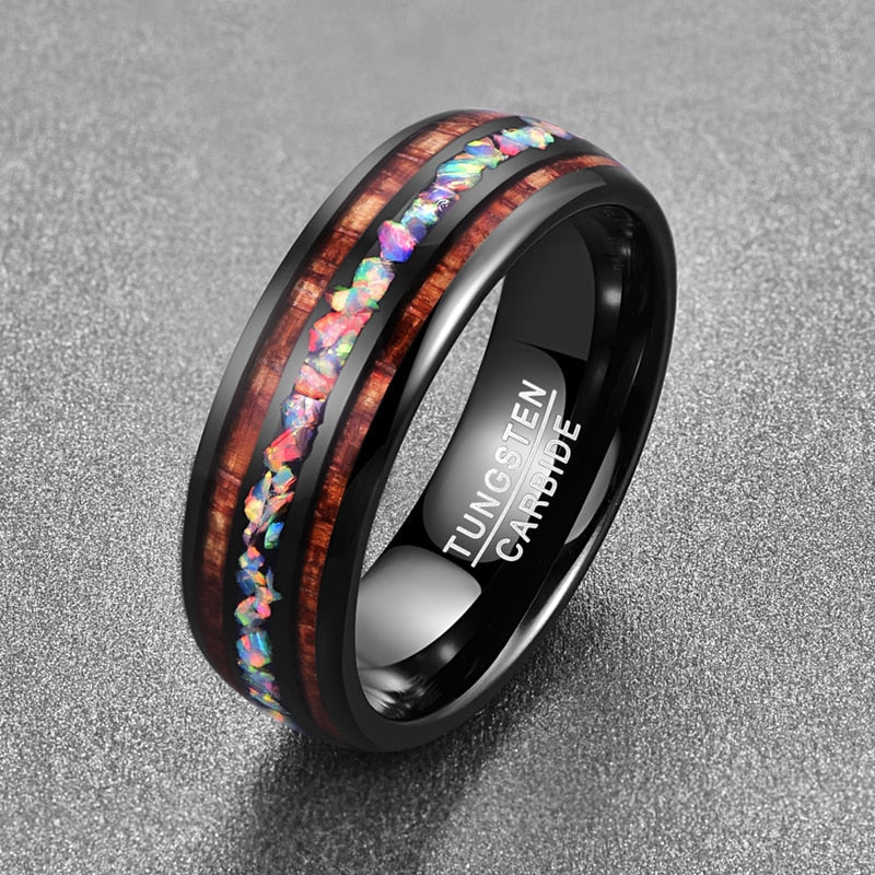 Acacia Wood Opal Ring