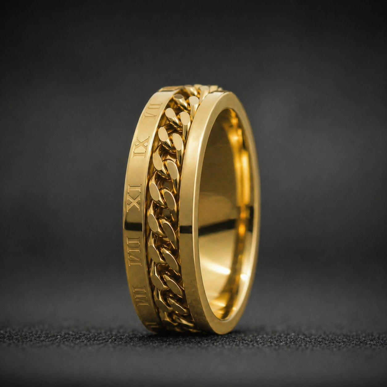 Chain Ring - Roman Gold