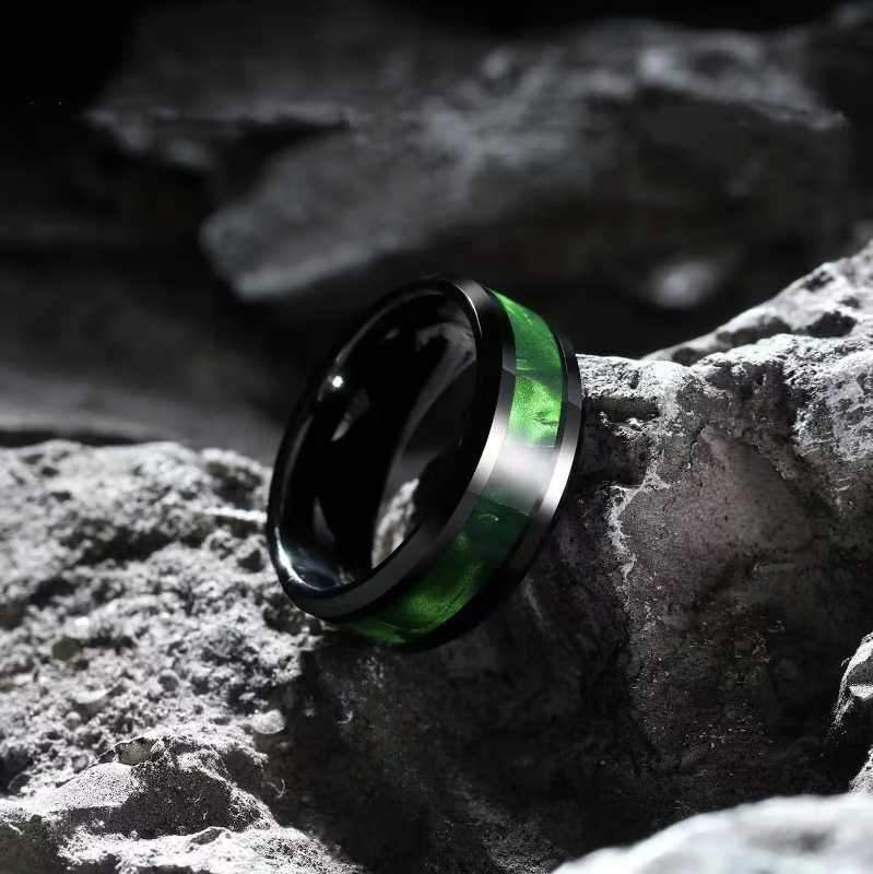 Galaxy Ring - Emerald Stardust