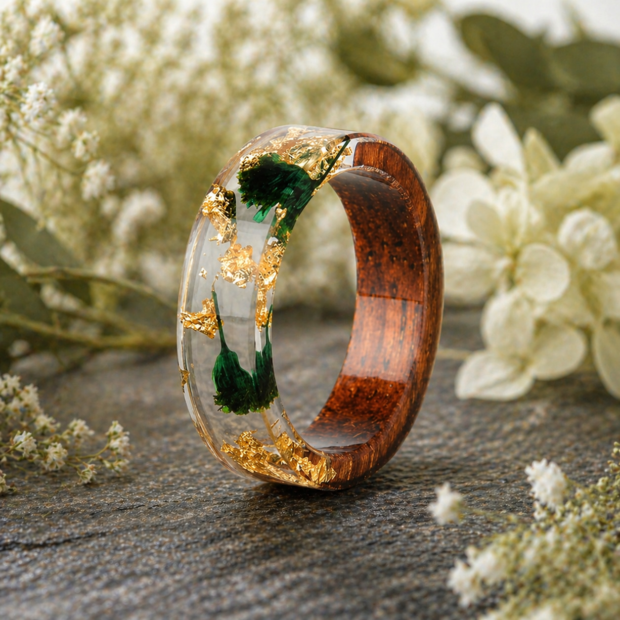 Flora Ring - Golden Orchid