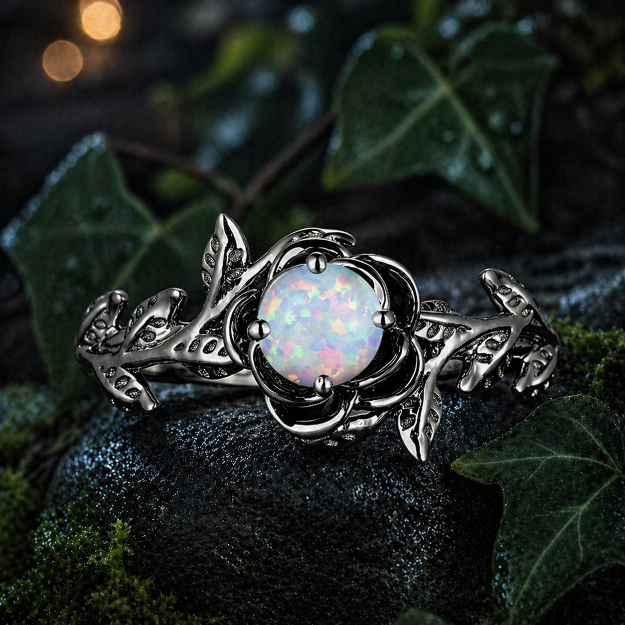 Twilight Ivy Ring - Intertwined