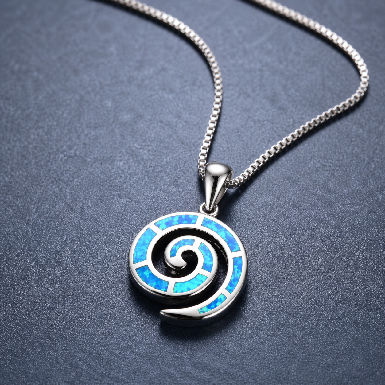 Ocean Opal Necklace - Coral