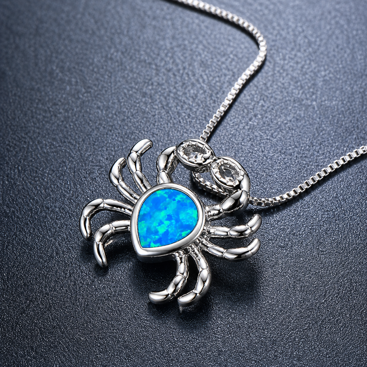 Ocean Opal Necklace - Crab