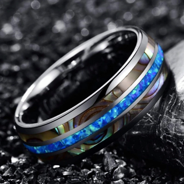 Abalone Ring - Blue Ocean