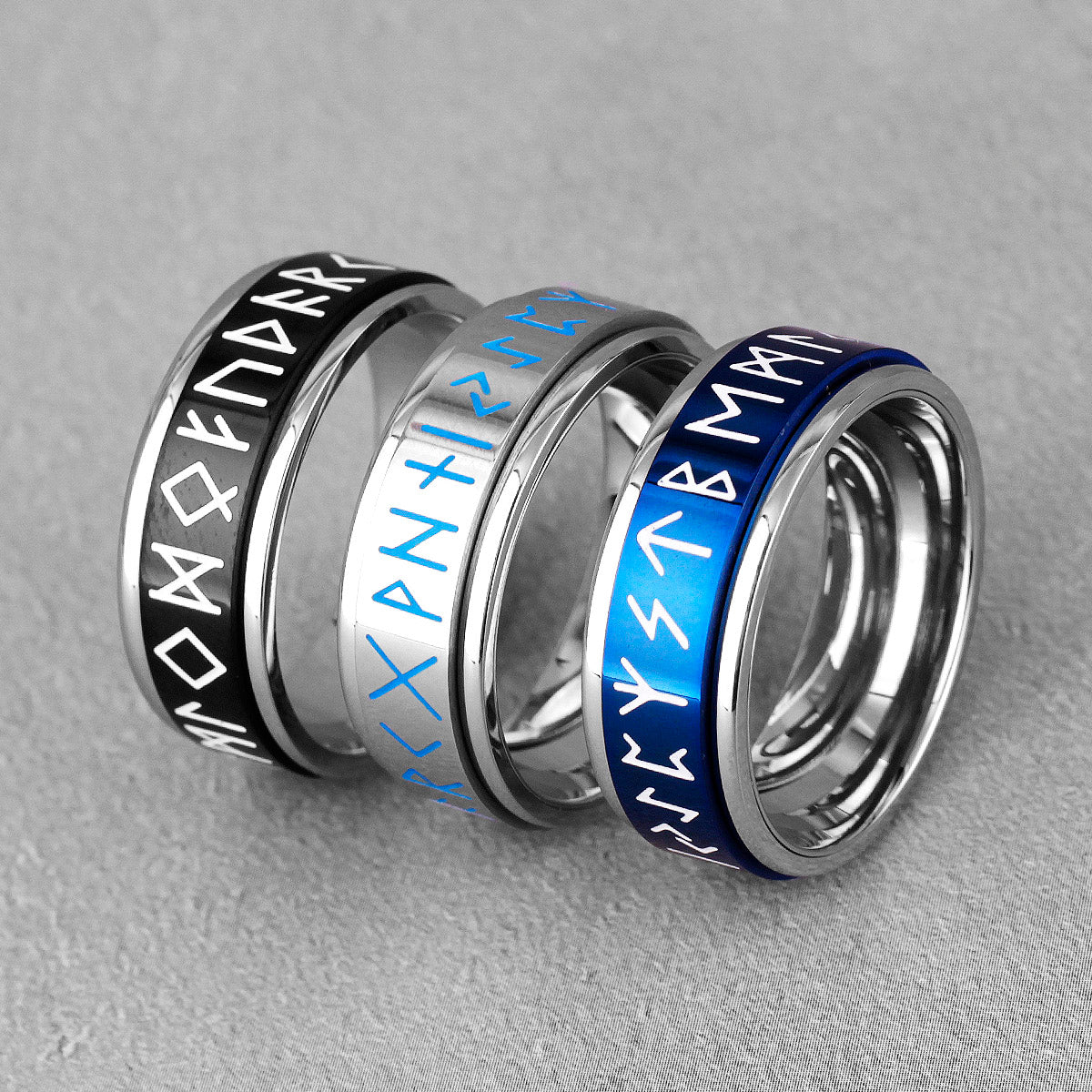 Luminous Rune Spinner Rings