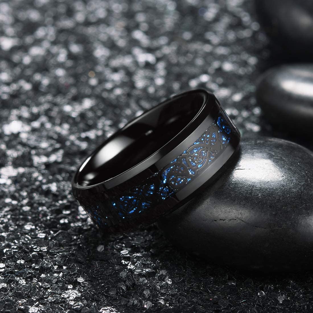 Dragon Ring - Black & Blue