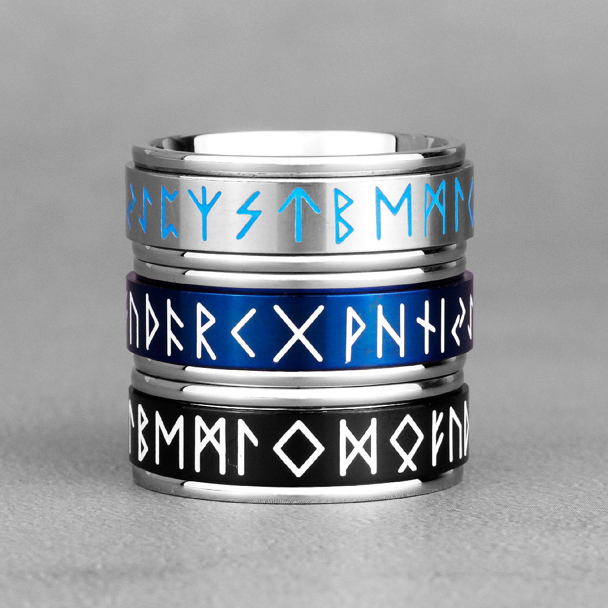 Luminous Rune Spinner Rings