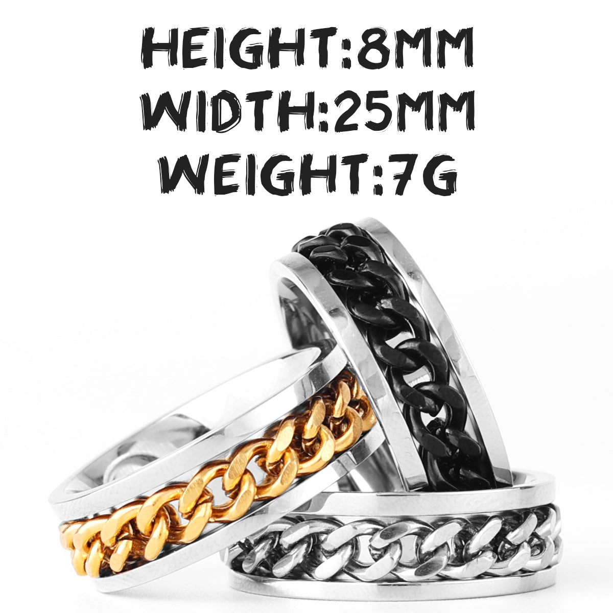 Chain Ring - Plain Silver