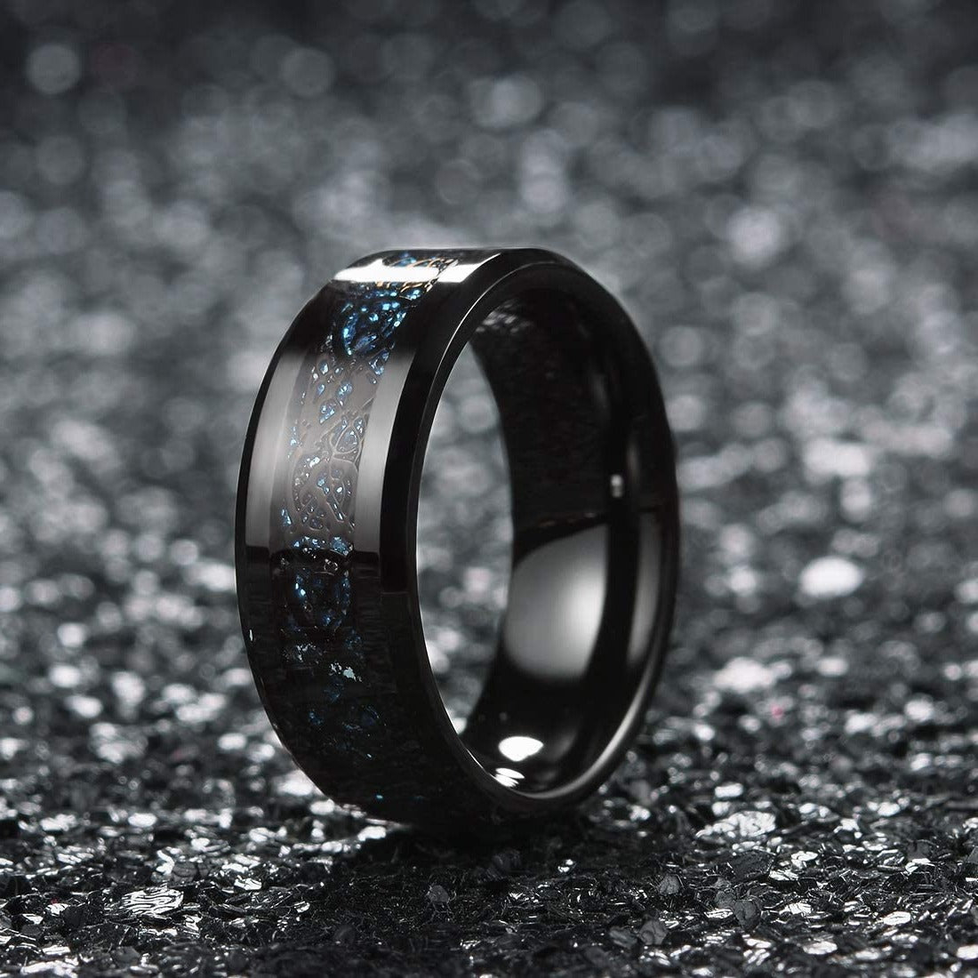 Dragon Ring - Black & Blue