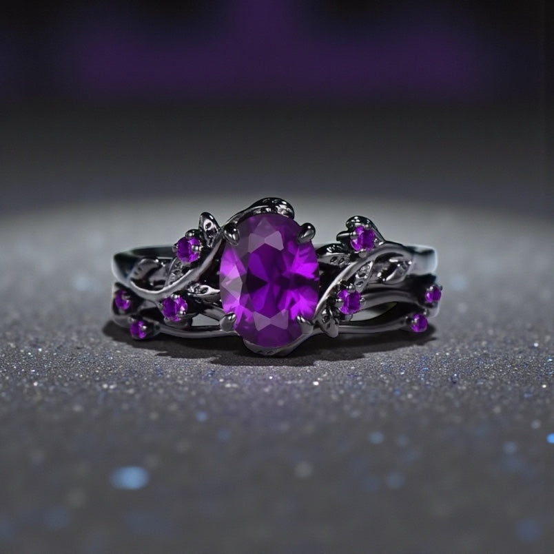 Twilight Ivy Ring - Purple