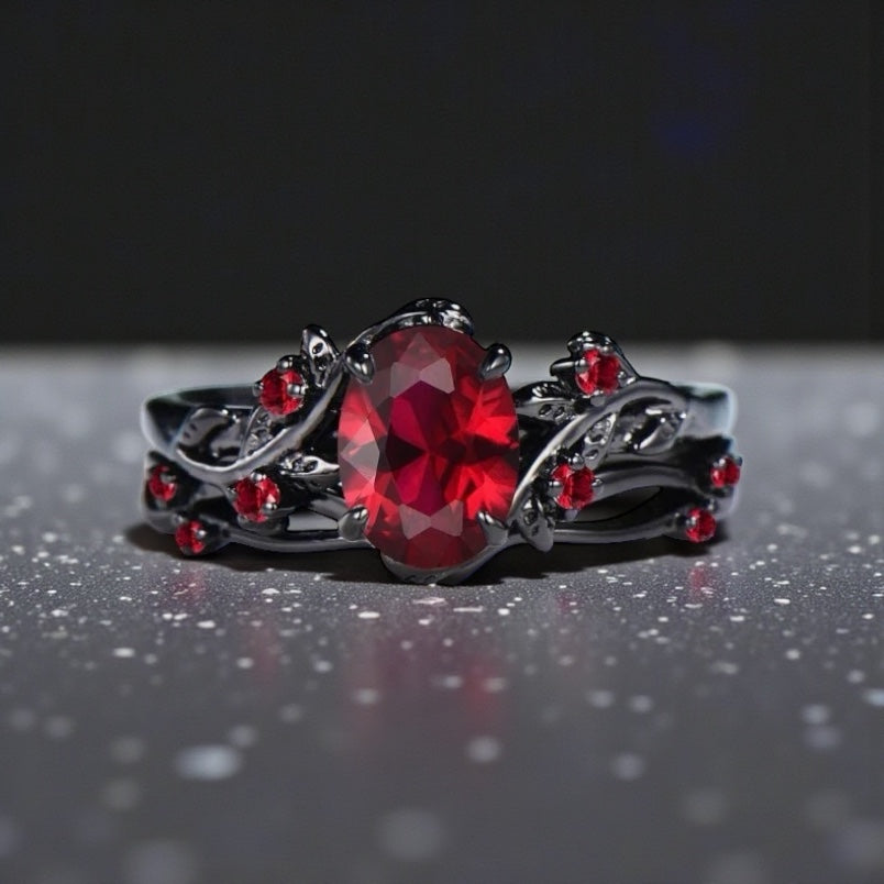 Twilight Ivy Ring - Flame