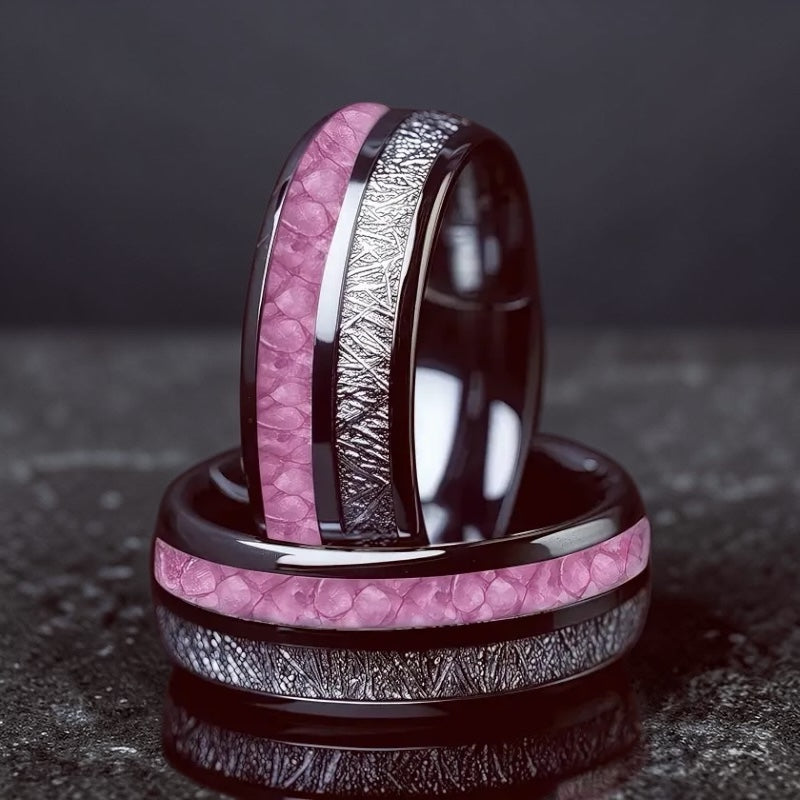 Meteorite Ring - Pink