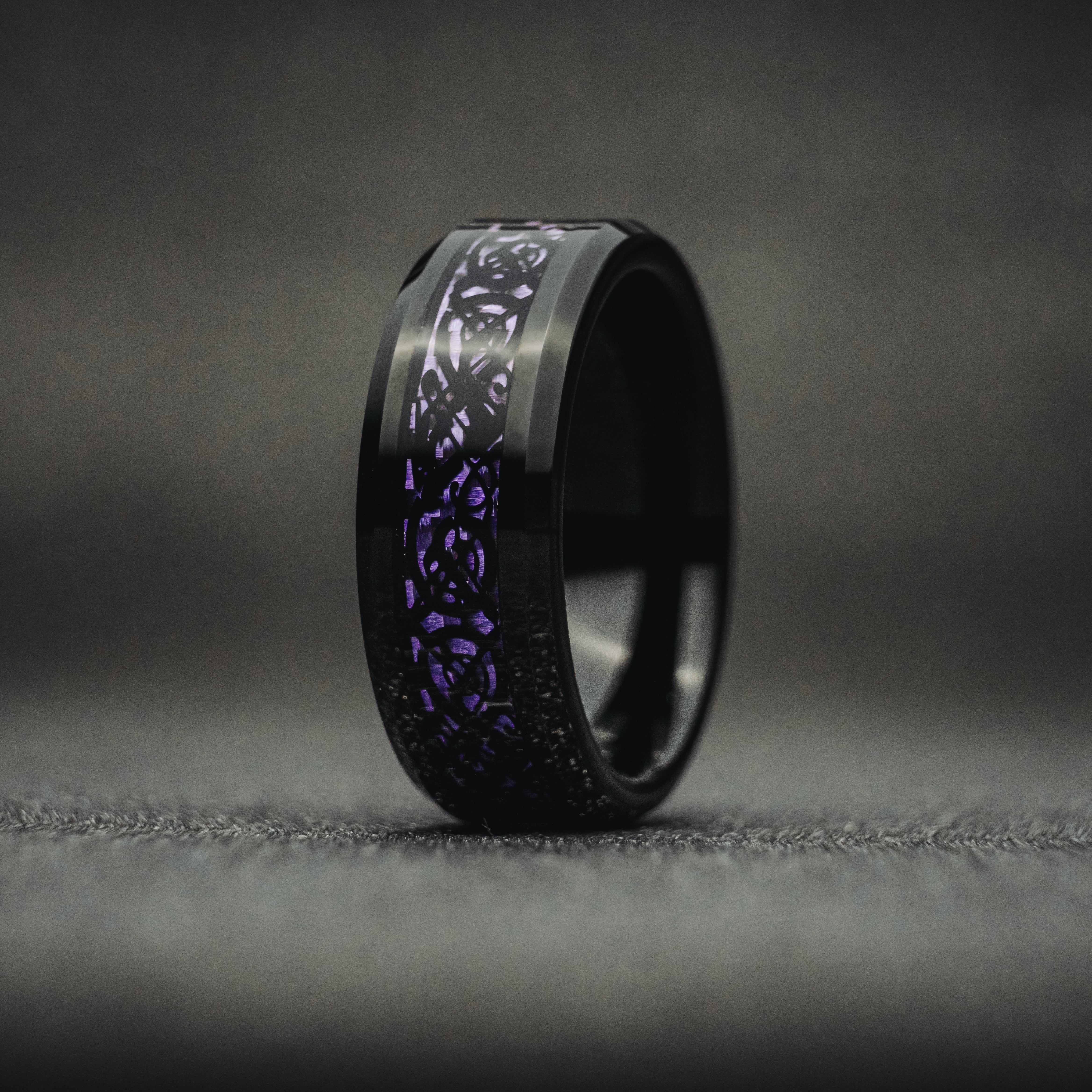 Dragon Ring - Purple & Black
