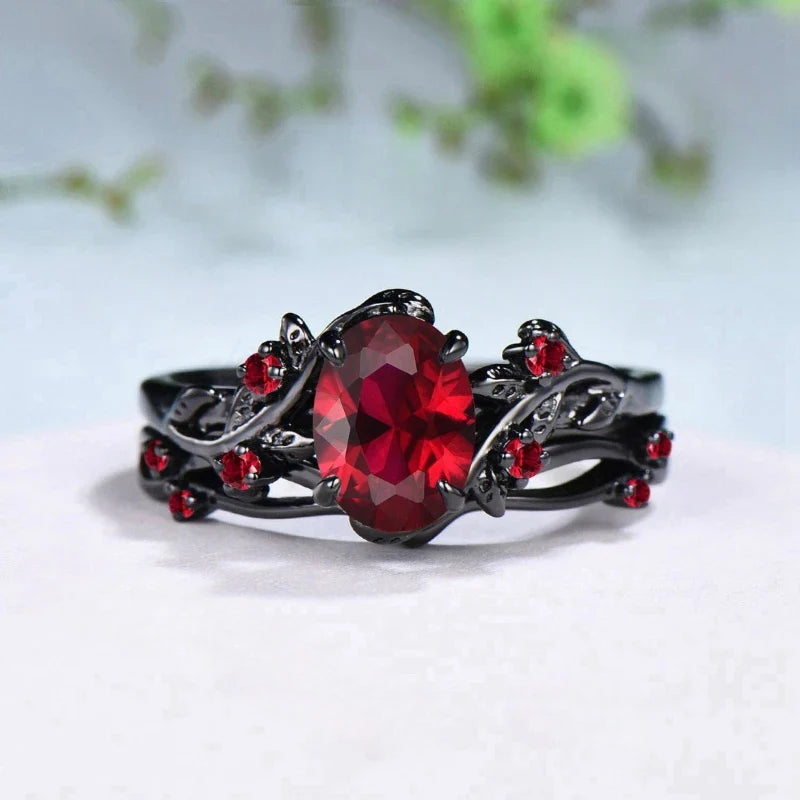 Twilight Ivy Ring - Flame