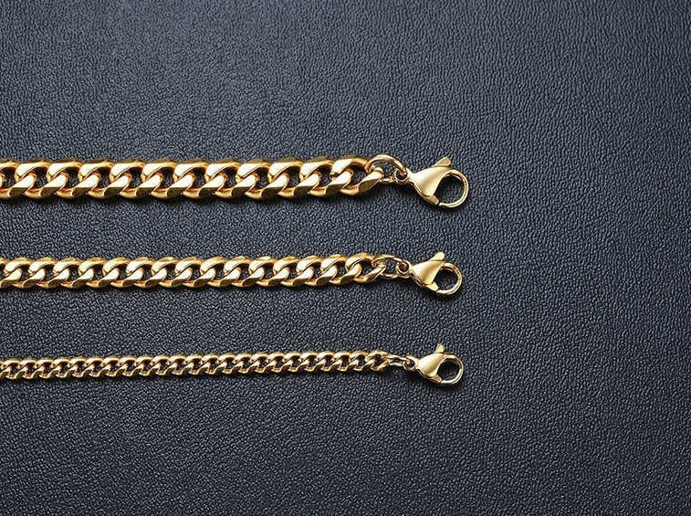 Cuban Necklace Chain - Gold