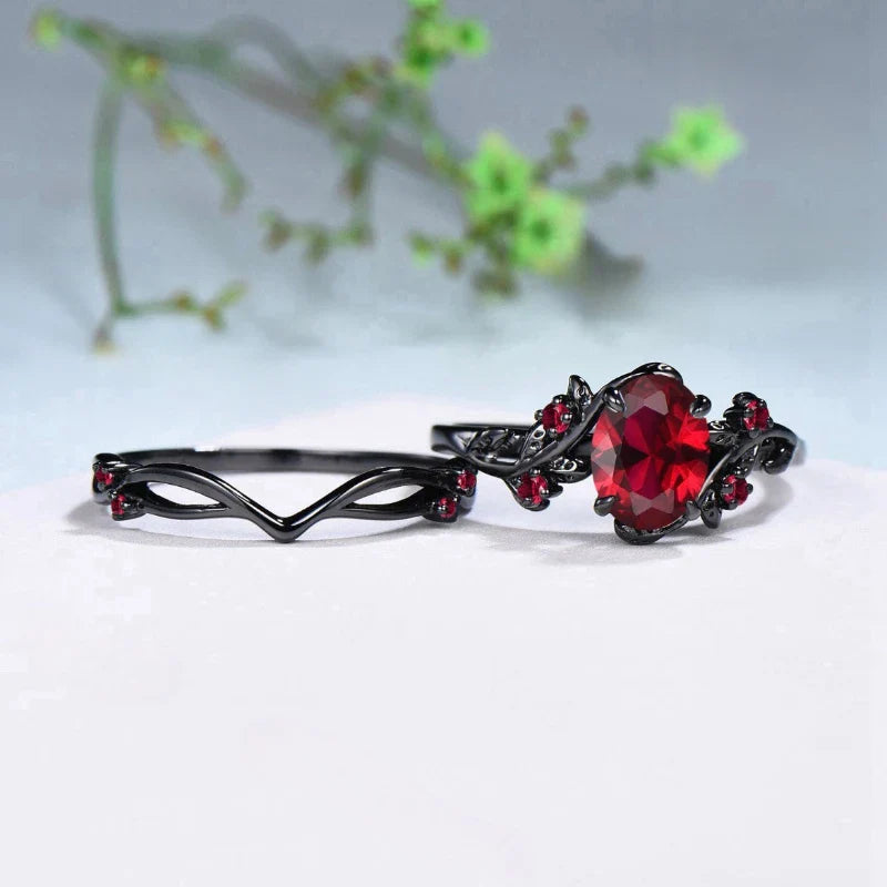 Twilight Ivy Ring - Flame