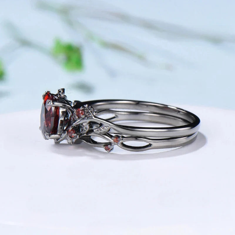 Twilight Ivy Ring - Flame