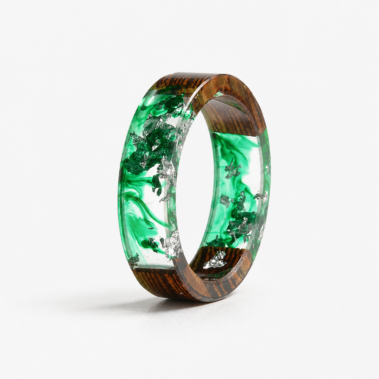 Flora Ring - Green Rose