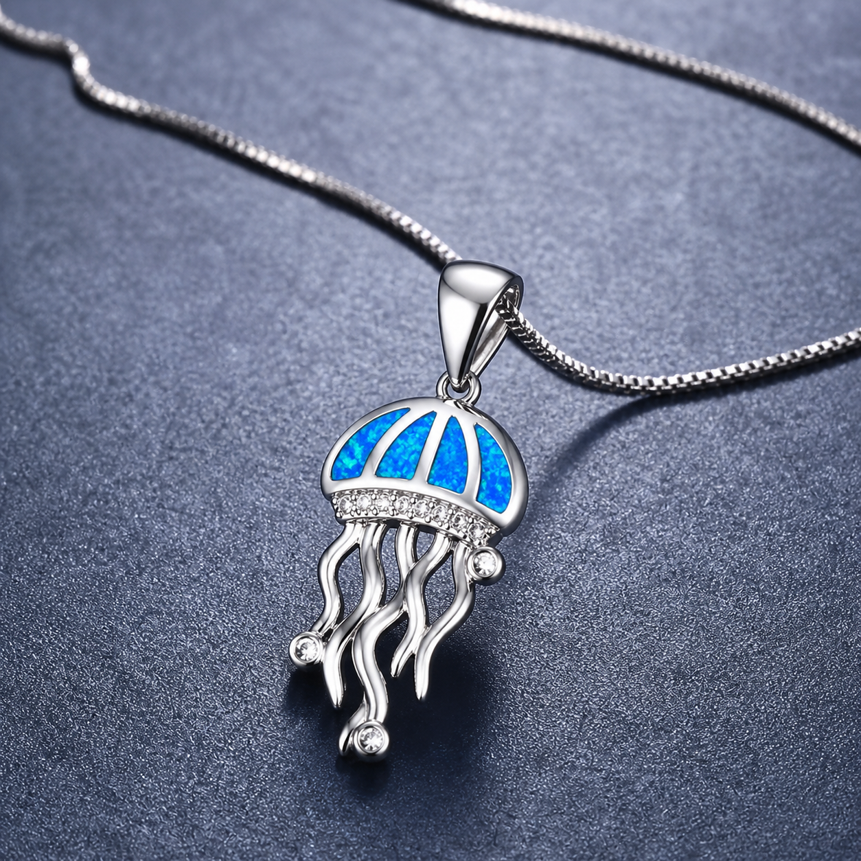 Ocean Opal Necklace - Jellyfish