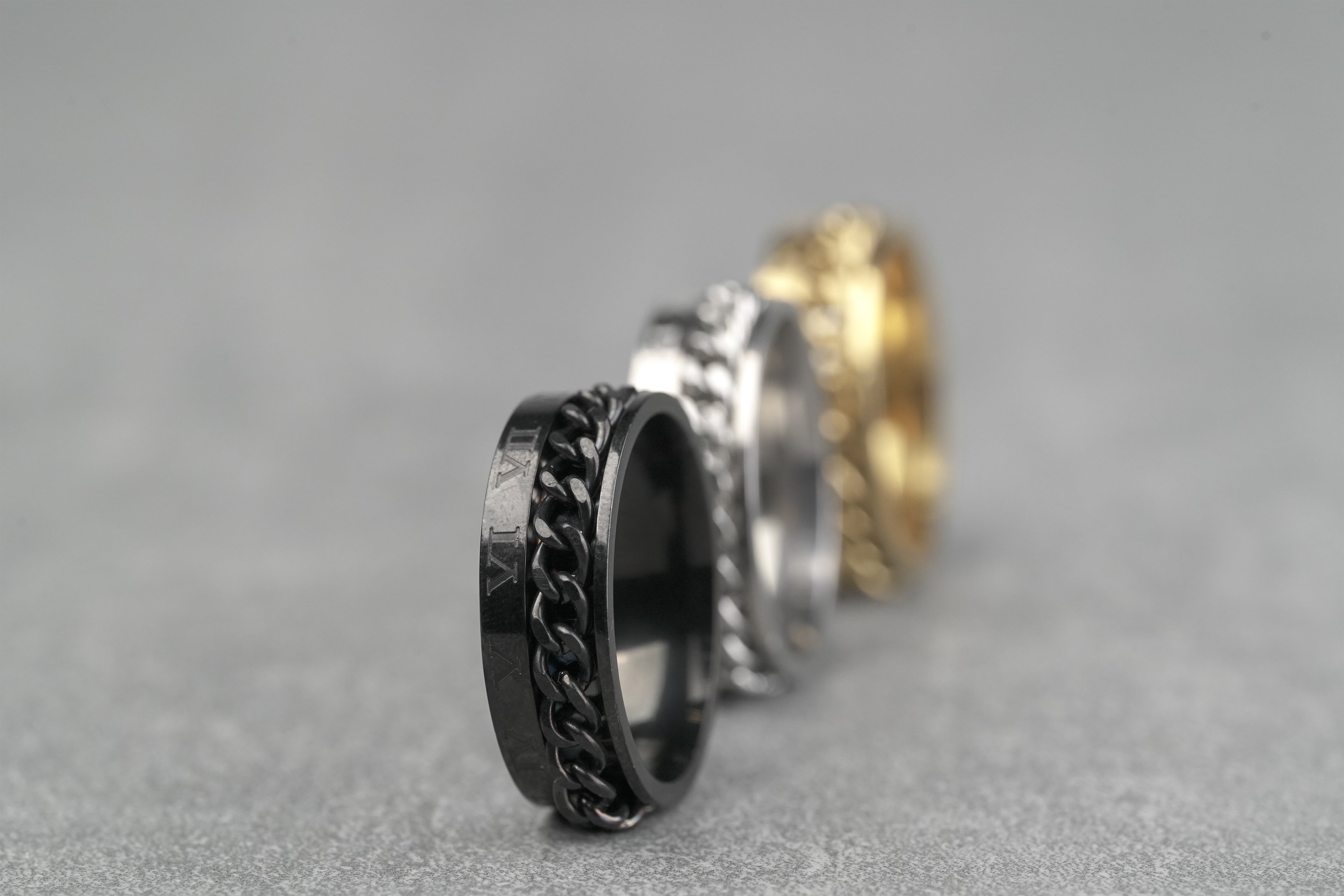 Chain Ring - Roman Black