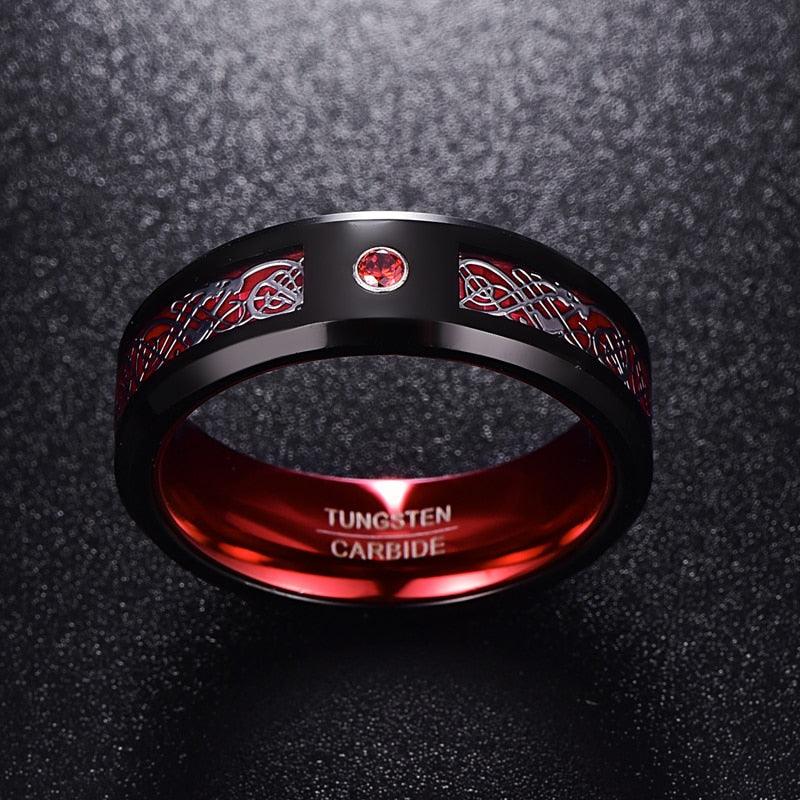 Special Edition Crystal Dragon Ring - Red
