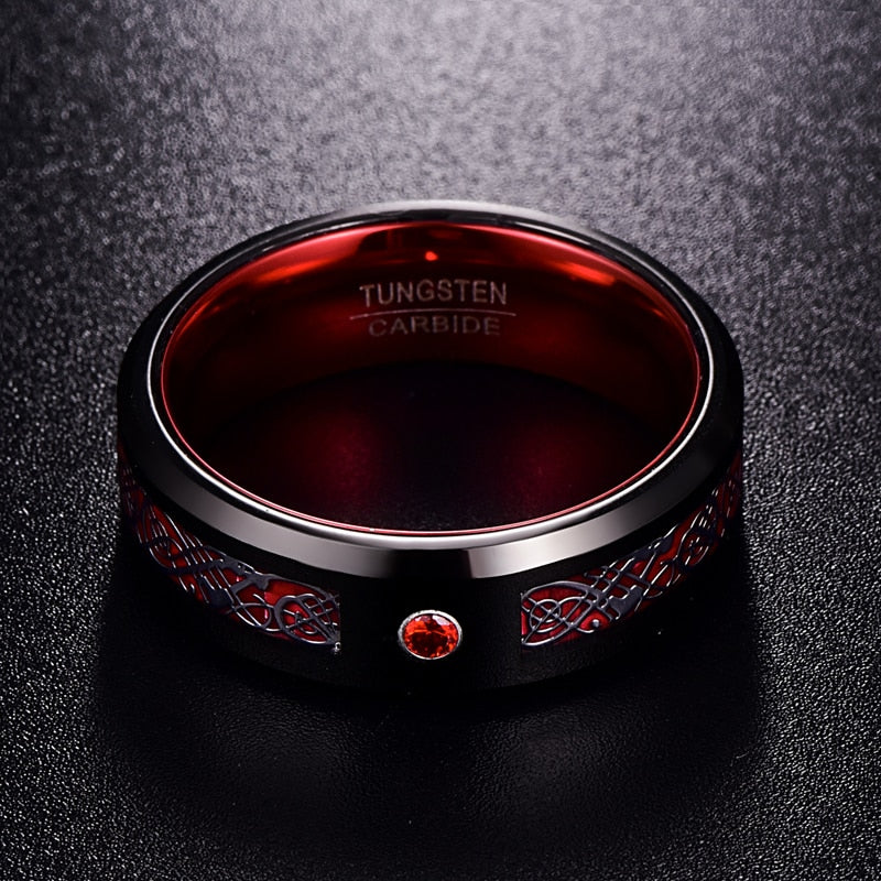 Special Edition Crystal Dragon Ring - Red