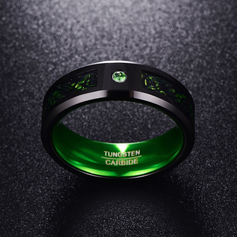 Special Edition Crystal Dragon Ring - Green