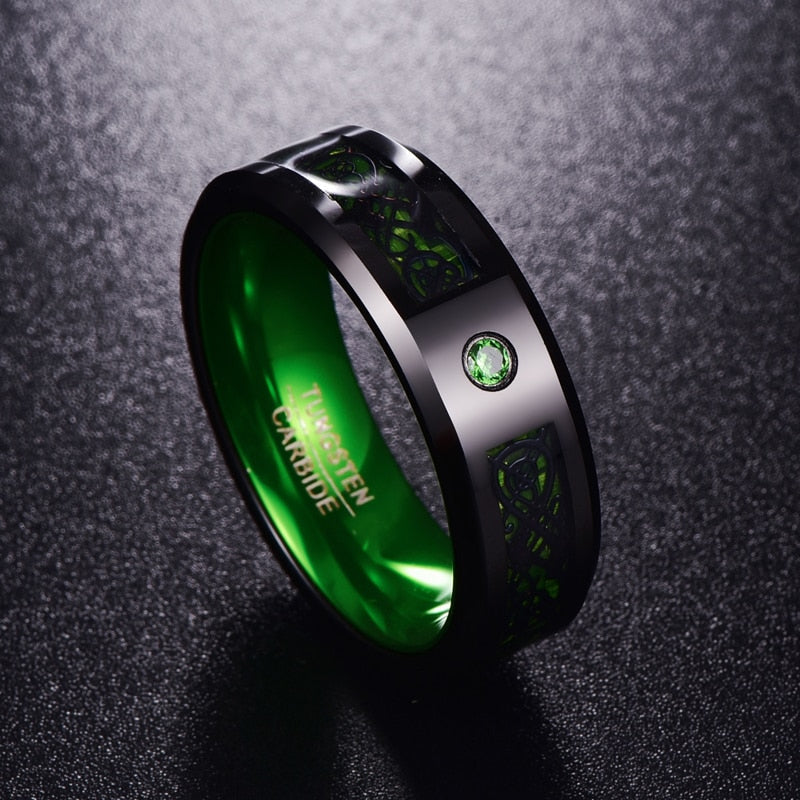 Special Edition Crystal Dragon Ring - Green