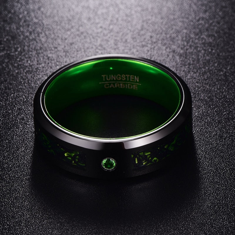 Special Edition Crystal Dragon Ring - Green