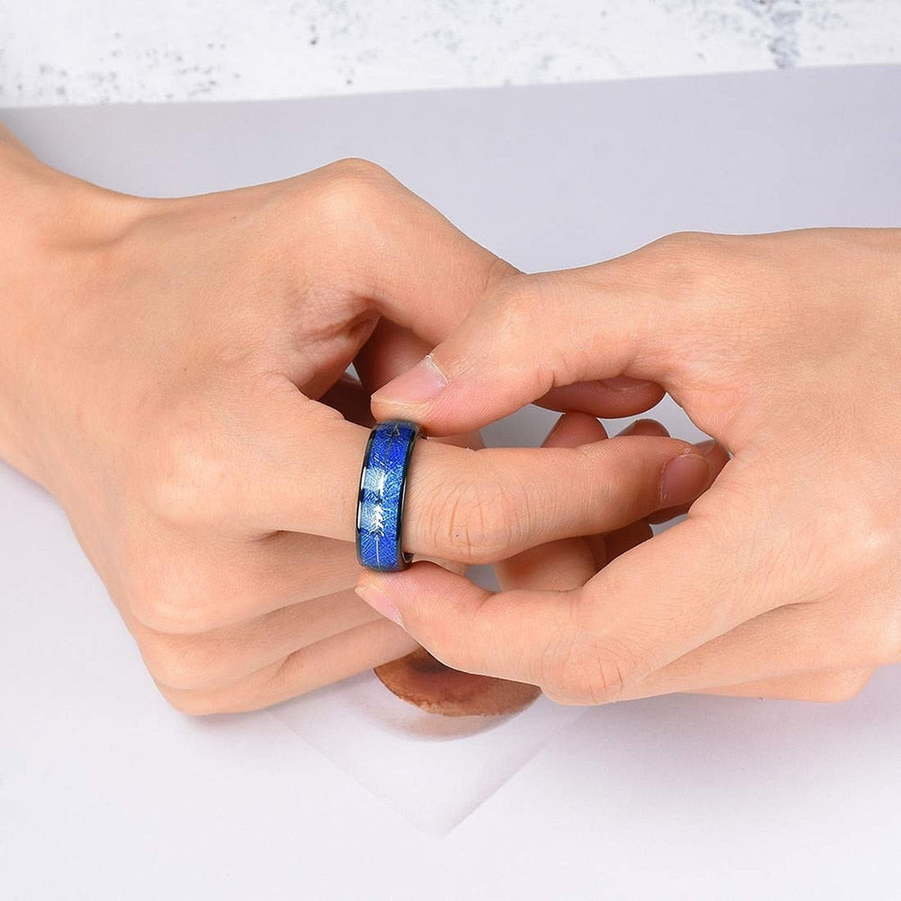 Meteorite Ring - Blue