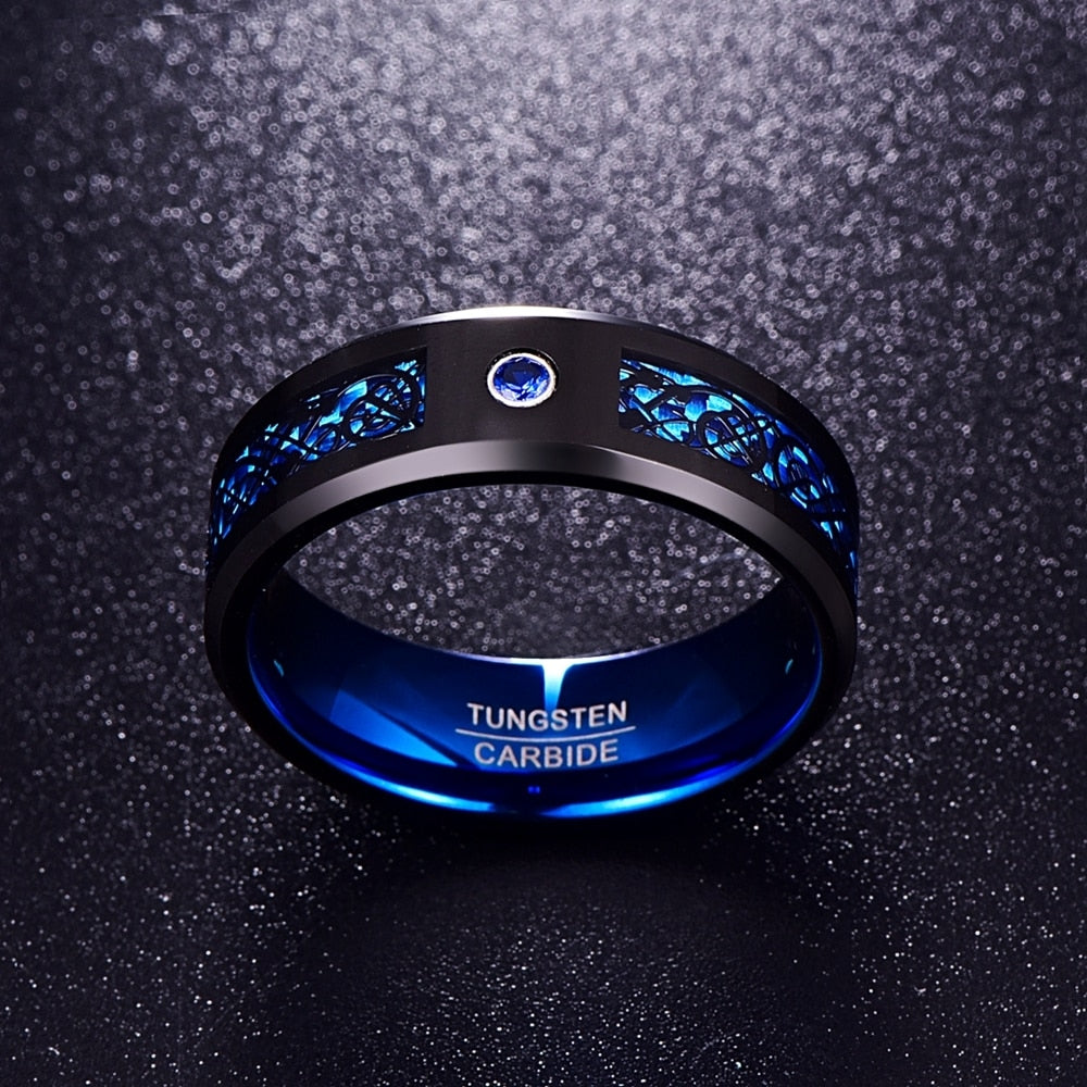 Special Edition Crystal Dragon Ring - Blue