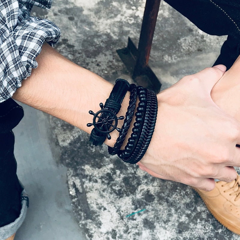 Vintage Bracelet - Captain (Black)