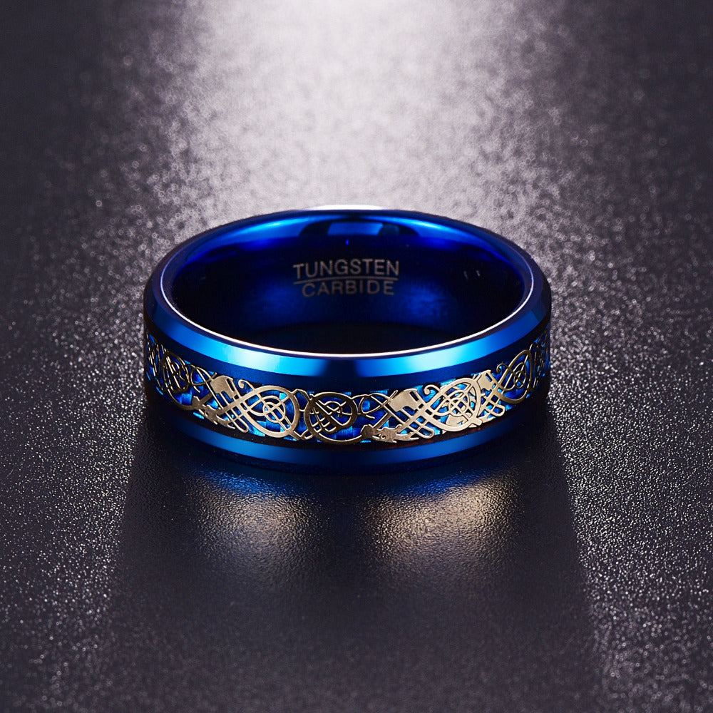 Special Edition Dragon Ring - Blue & Gold
