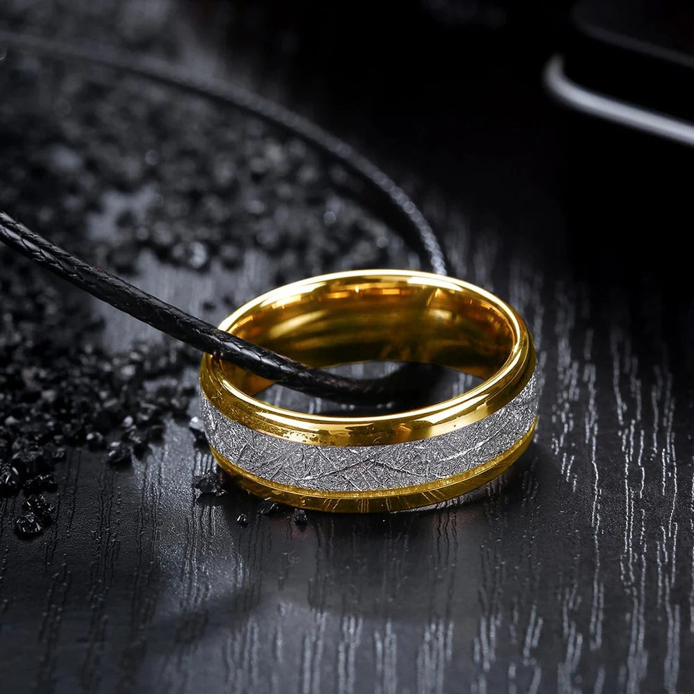 Meteorite Ring - Gold